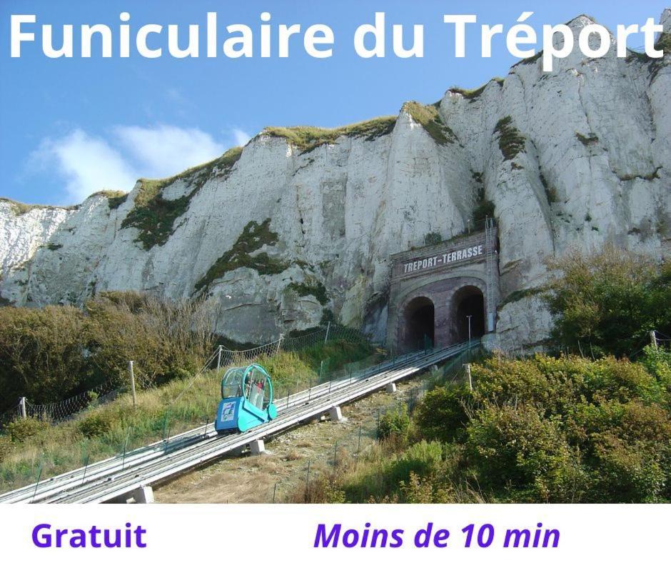 Caprices De Mer Appartement Avec Grand Balcon Et Vue A 300 M Plage, Apercu Mer, Lit Queen Size, Mers Les Bains Le Treport , Petit Dejeuner En Option, 2 Velos Fournis 外观 照片